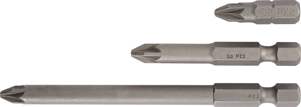 TECWERK Bit P829113 PH 1, 25 mm, 1/4 Zoll Sechskant, S2-Stahl