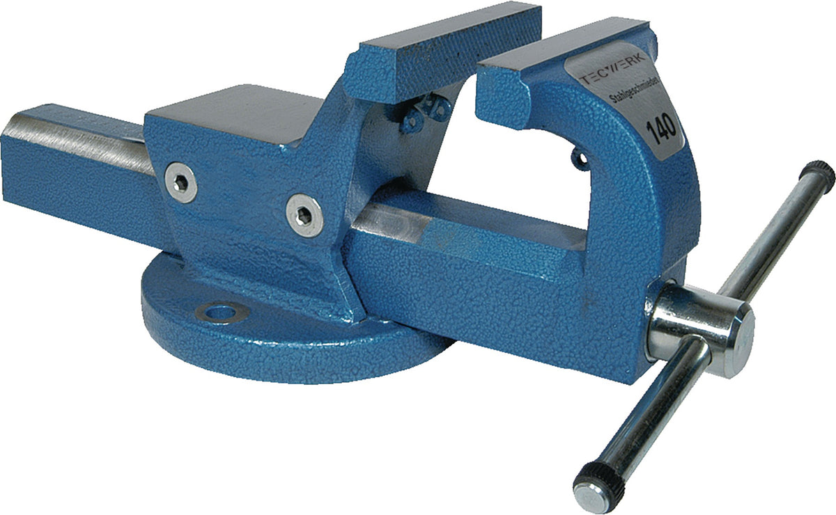 TECWERK Parallelschraubstock geschmiedet 100 mm Backen, 125 mm Spannweite, 68 mm Spanntiefe