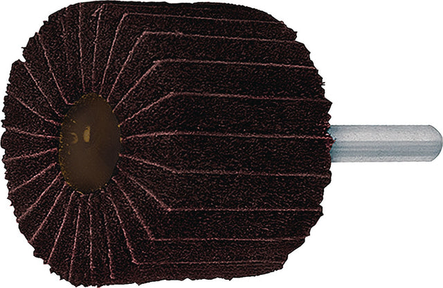 Fächerschleifer Ø40xH20mm K.80/AMED Kombi Vlies/Korund Schaft-Ø6mm TECWERK