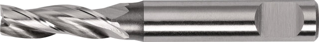 TECWERK Minibohrnutenfräser 2 mm HSS-Co8, 3 Schneiden, lang, DIN 1835 B, für Stahl & Guss