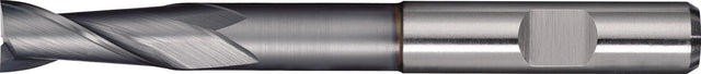 TECWERK Bohrnutenfräser Typ N HSS-Co8 TiCN DIN 1835 B 3 mm lang 2 Schneiden