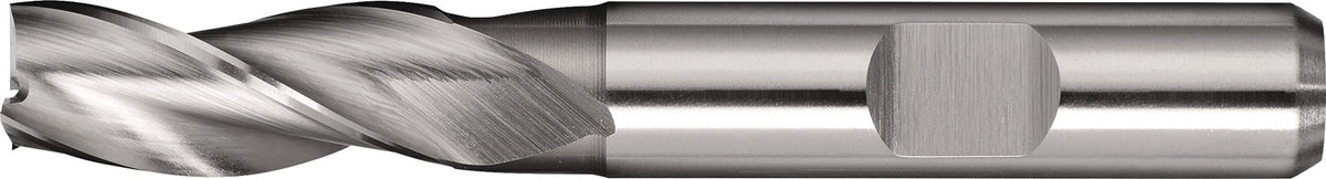 TECWERK Bohrnutenfräser DIN 844 Typ N Ø7 mm HSS-Co8 TiCN 3 Schneiden lang