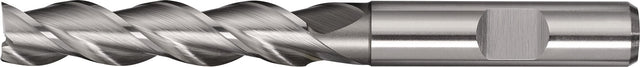 TECWERK Bohrnutenfräser DIN 844 Typ W 3 mm HSS-Co8 Weldon Z3 lang – für NE-Metalle