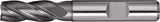 TECWERK Schaftfräser DIN 844 Typ N Ø 2 mm HSS-Co8 Vierschneider kurz