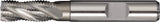 TECWERK Schaftfräser DIN 844 Typ HR Ø25 mm HSS-Co5 TiCN-beschichtet Vierschneider