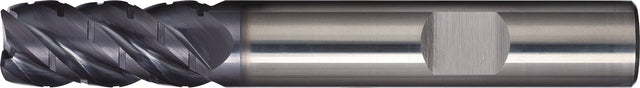 TECWERK Schaftfräser DIN 6527L Typ NF-UNI 4 mm VHM TiAlN 45° 4 Schneiden lang
