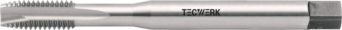 TECWERK Maschinengewindebohrer DIN 371B M3x0,5 mm HSS-Co 6H für Durchgangsgewinde