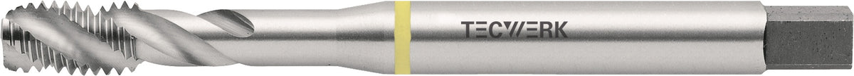 TECWERK Maschinengewindebohrer DIN 371C AL M3x0,5 mm HSS-Co 6H – für Sacklochgewinde