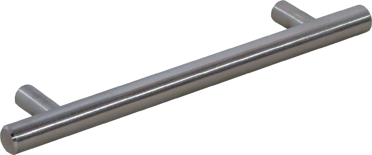 BMB Möbelgriff Edelstahl matt, 192 mm Befestigungsabstand, Ø 12 mm, Relinggriff mit Schrauben