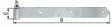 GAH Ladenband 400 x 40 mm aus Edelstahl, Stärke 4 mm, abgerundet
