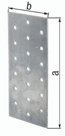 GAH Lochplatte 140x60x2 mm sendzimirverzinkt – Stahl-Lochblech EN 14545