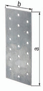 GAH Lochplatte 140x60x2 mm sendzimirverzinkt – Stahl-Lochblech EN 14545