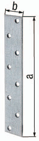 GAH Flachverbinder 170 x 30 x 3 mm sendzimirverzinkt, 8 Löcher