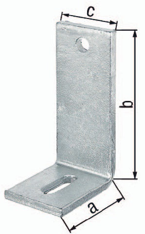 GAH Verstellwinkel Schenkel-L 150x80mm Stahl feuerverzinkt 10 Stück