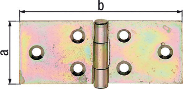 GAH Tischband 101 mm Stahl Edelstahlstift vernietet – 10 Stück