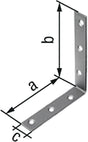 GAH Stuhlwinkel 100 x 100 mm Edelstahl 2 mm, 25 Stück – mit versenkten Schraublöchern