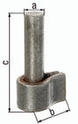 GAH Kloben zum Anschweißen 13x24 mm aus Stahl roh – 10 Stück