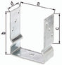 GAH U-Pfostenträger ETA-10/0210 feuerverzinkt 71x150x100x60 mm zum Aufschrauben