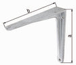 GAH Konsole Aluminiumguss 175 mm x 150 mm – Tragfähig bis 70 kg, T-Profil