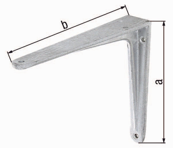 GAH Konsole Aluminiumguss 175 mm x 150 mm – Tragfähig bis 70 kg, T-Profil