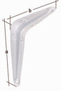 GAH Konsole 100 x 75 mm Stahl weiß lackiert, Tragfähigkeit 30 kg