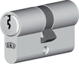 BKS Service-Doppelzylinder PZ 8890 27/27 mm – Profilzylinder zur Eigenmontage, vernickelt