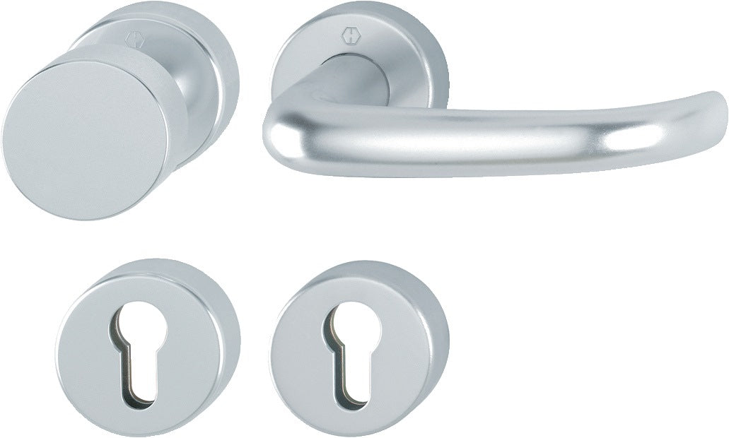 HOPPE Feuerschutzgarnitur San Francisco FS-58/42H/42HS/1301 Aluminium F1 DIN Links/Rechts