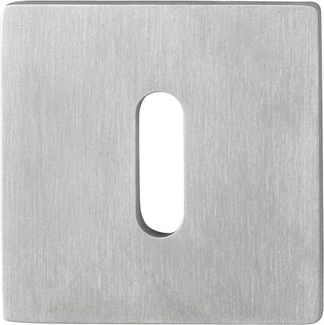 HOPPE Schlüsselrosetten-Paar E848NS Edelstahl quadratisch 53 mm für Innentüren