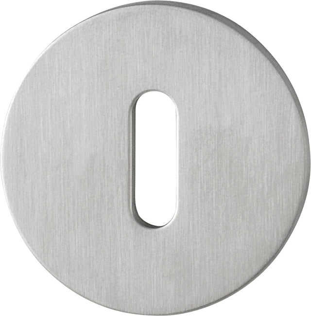 HOPPE Schlüsselrosetten-Paar E849NS Edelstahl matt für Innentüren – SchnellstiftPlus, 2 mm, Ø 55 mm