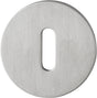 HOPPE Schlüsselrosetten-Paar E849NS Edelstahl matt für Innentüren – SchnellstiftPlus, 2 mm, Ø 55 mm