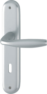 HOPPE Langschildgarnitur NY 1810/273P Aluminium F1 DIN L/R 72 mm