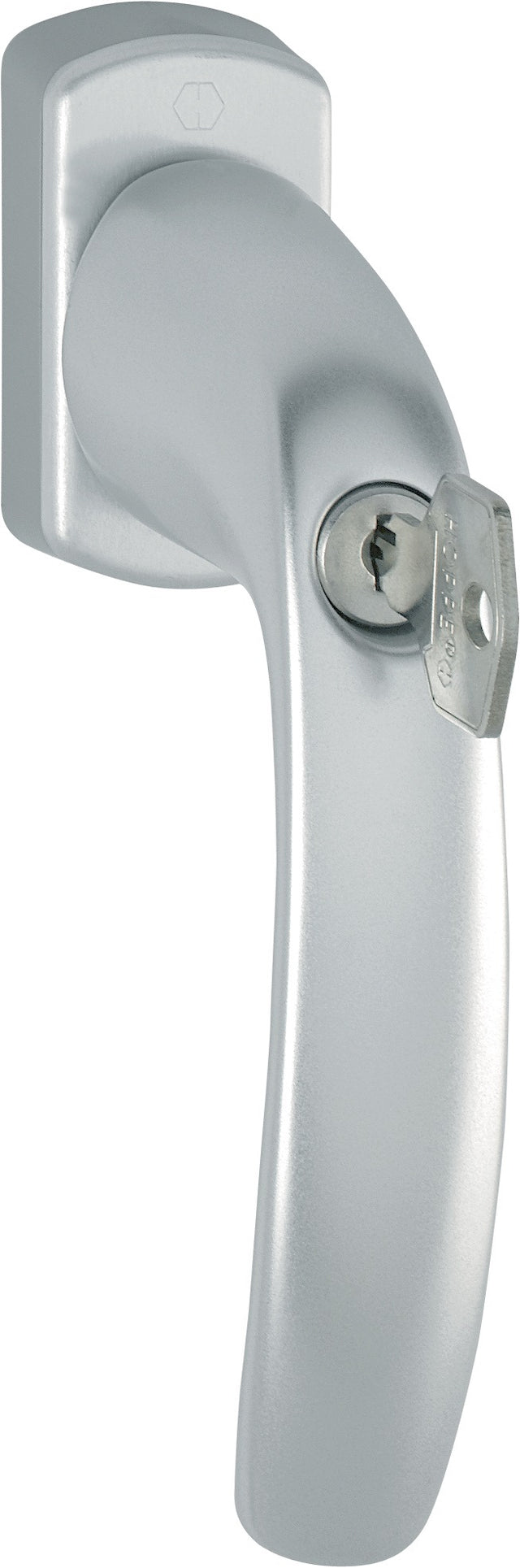 HOPPE Fenstergriff New York 0810S/U10 abschließbar Alu naturfarbig F1