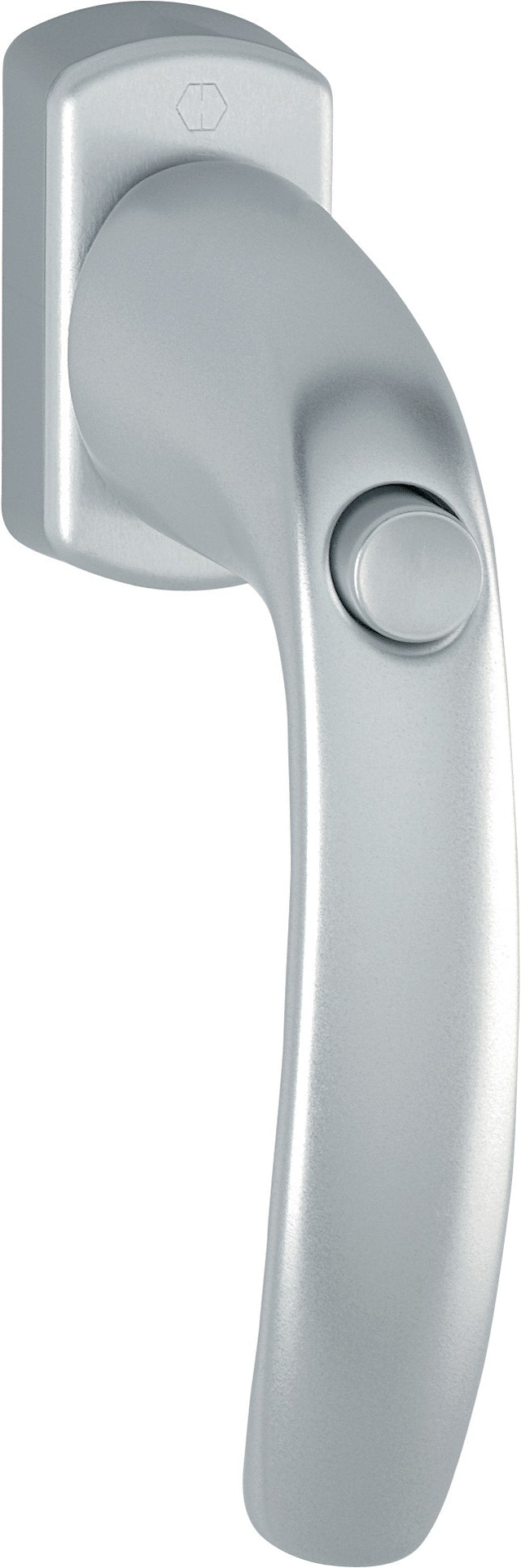 HOPPE Fenstergriff New York 0810SV/U10 – selbstsperrend, Alu naturfarbig F1, 7 mm Vierkant