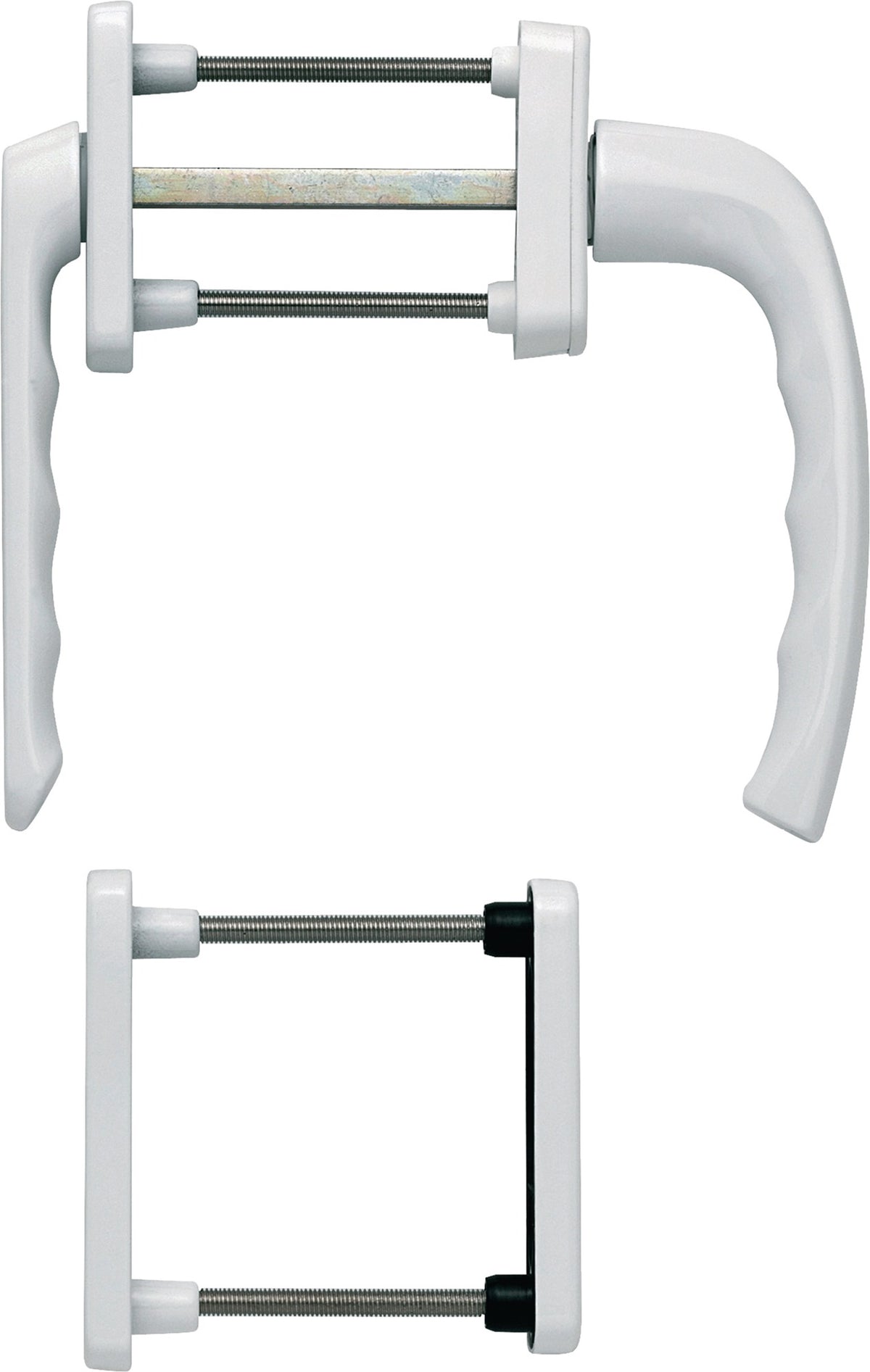 HOPPE Balkongarnitur New York 099KH/961N/U10 Aluminium F1 für Türstärke 63-73 mm