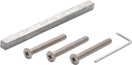 HOPPE Befestigungs-Set D/D Schnellstift 2410/3410 für Drückerschutzgarnituren 8x125 mm