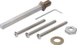 HOPPE Befestigungs-Set K/G Schnellstift 2410/3410 für Wechselschutzgarnituren 8x90 mm
