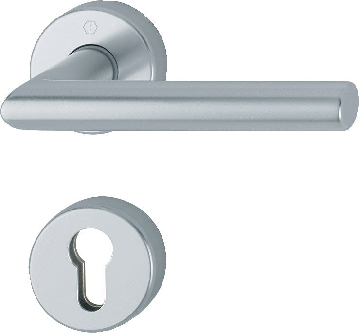 HOPPE Feuerschutz-Rosettengarnitur Amsterdam FS-1400/42H/42HS Aluminium F1 DIN L/R