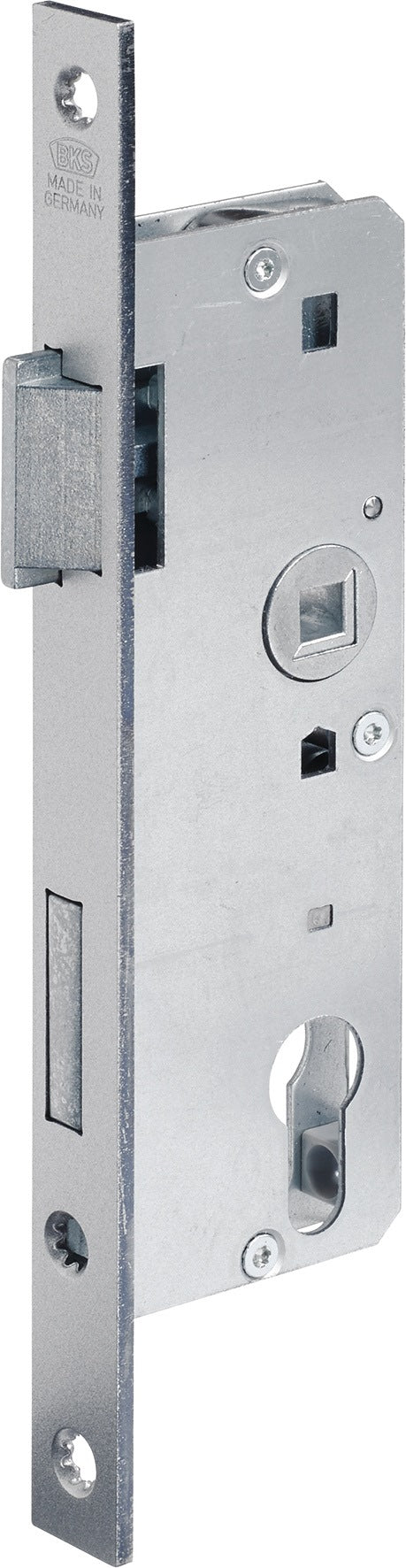 BKS Glastür-Einsteckschloss 0007 PZW 20/30/72/8 mm DIN links silber käntig