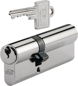 BKS Profildoppelzylinder PZ 8812 31/60 mm mit Not- und Gefahrenfunktion, vernickelt, 3 Schlüssel