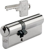 BKS Profildoppelzylinder PZ 8812 31/60 mm mit Not- und Gefahrenfunktion, vernickelt, 3 Schlüssel