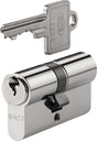 BKS Profildoppelzylinder PZ 8800 27/40 mm mit 3 Schlüsseln, verschiedenschließend, vernickelt