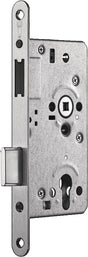 SSF Zimmertür-Einsteckschloss MG 50 SET – Edelstahl abgerundet, BB, 55/72/8 mm, DIN L/R