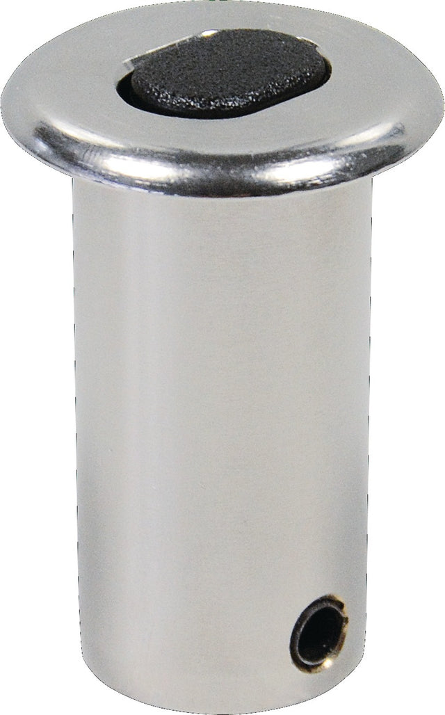 BKS Bodenbuchse B 9003 – Messing-Gehäuse vernickelt, Kunststoff-Abdeckung