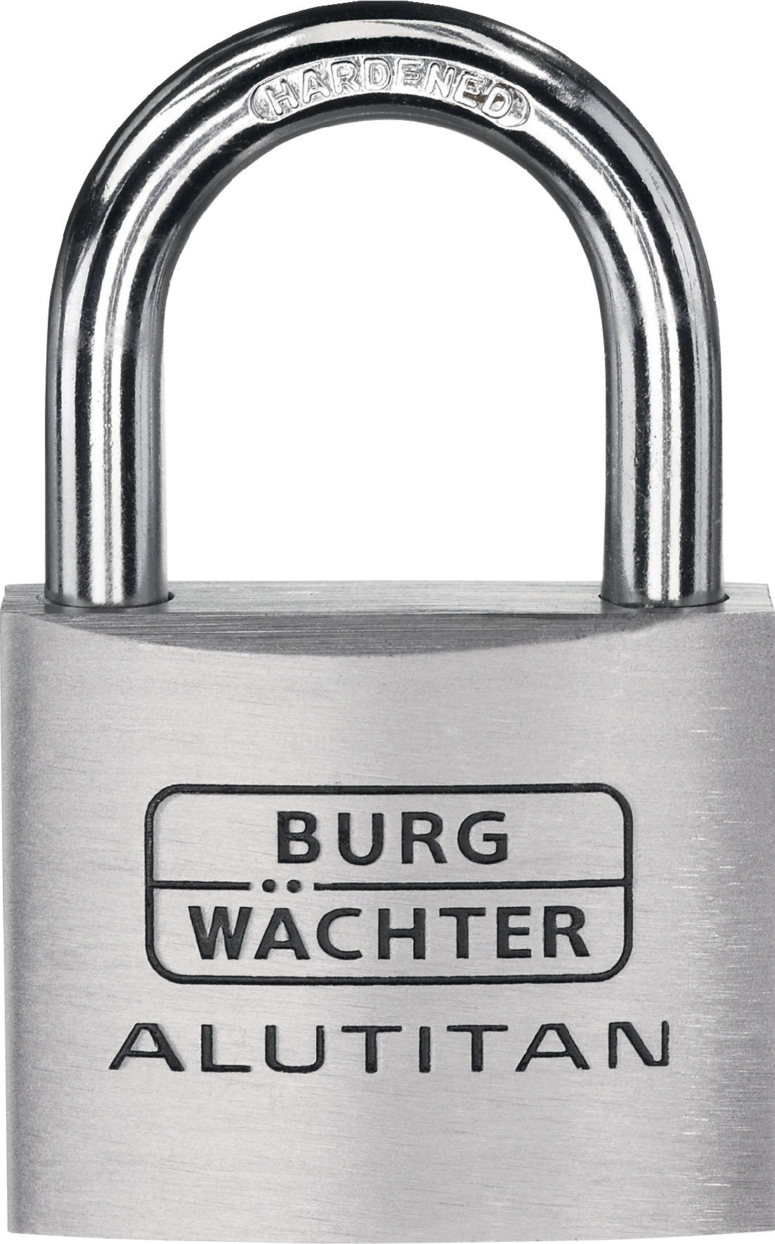BURG-WÄCHTER Zylindervorhangschloss 770/30 – Massiver Alu-Körper, stahlharter Bügel