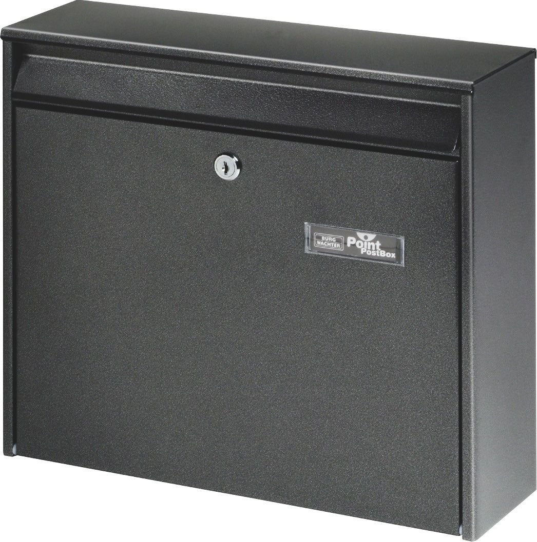 BURG-WÄCHTER Briefkasten Mail 5877 W – Stahl, DIN C4, weiß, witterungsbeständig
