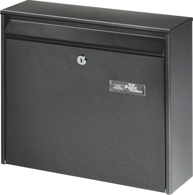 BURG-WÄCHTER Briefkasten Mail 5877 W – Stahl, DIN C4, weiß, witterungsbeständig
