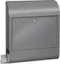 Briefkasten Scandic 825 Si von BURG-WÄCHTER – Stahl, silber, DIN C4, mit Zeitungsbox
