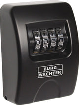 BURG-WÄCHTER Key Safe 10 Schlüsseltresor mit 4-stelligem Zahlenschloss, Zinkdruckguss, Wandmontage