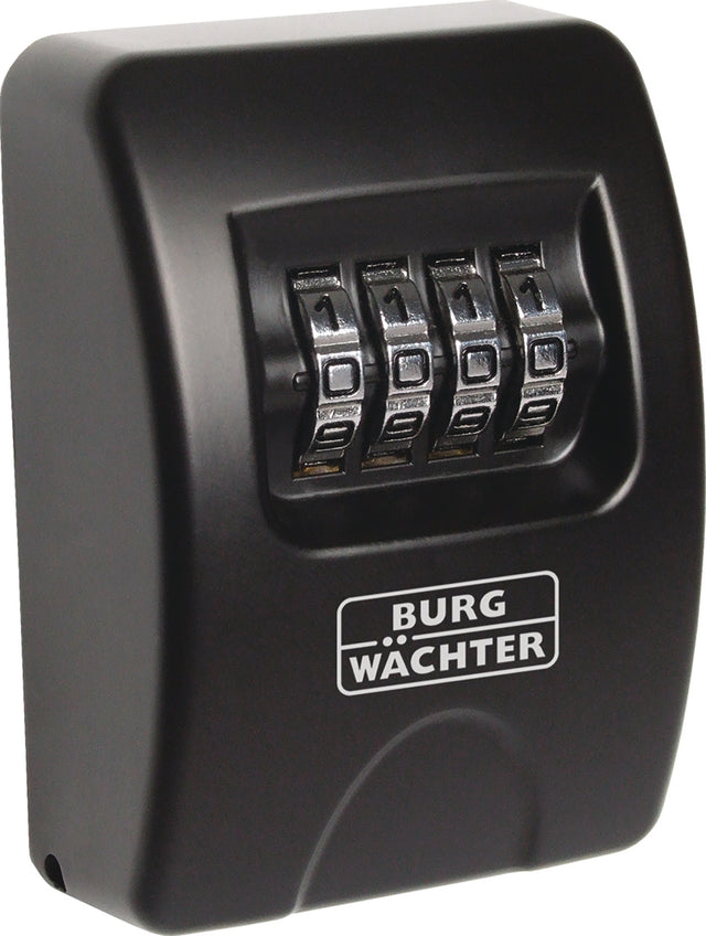 BURG-WÄCHTER Key Safe 10 Schlüsseltresor mit 4-stelligem Zahlenschloss, Zinkdruckguss, Wandmontage