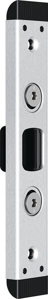 FUHR Schließteil 59076 Bolzenriegel U-Stulp 24x8 mm links/rechts silberfarbig für Holzfenster und -türen